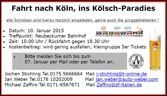 Fahrt nach Koeln