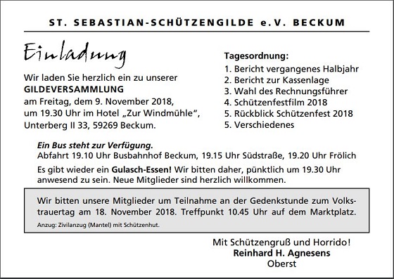 Gildeversammlung 2018 2